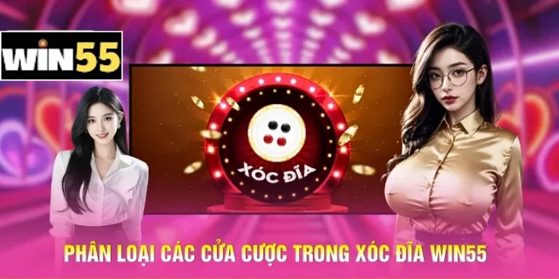 Phân loại các cửa cược trong xóc đĩa Win55