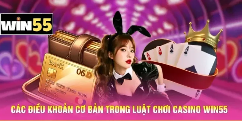 Các điều khoản cơ bản trong luật chơi Casino Win55