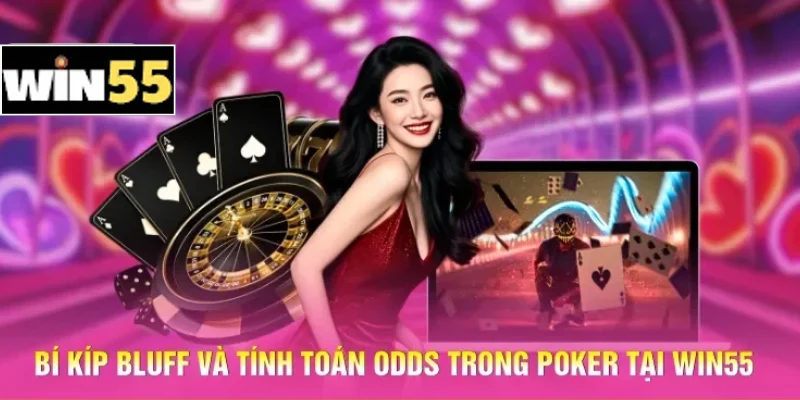 Bí kíp Bluff và tính toán Odds trong Poker tại Win55